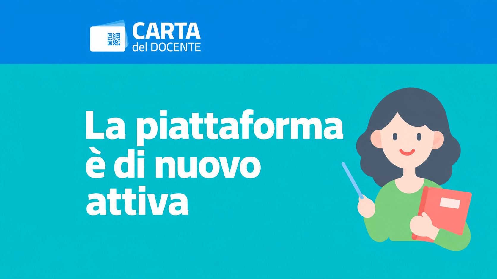 Carta del Docente di nuovo attiva: chi può usare il credito dal 15 settembre